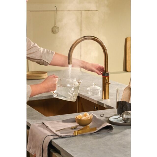 Quooker FNRPTB Tap Fusion Round patinated brass
