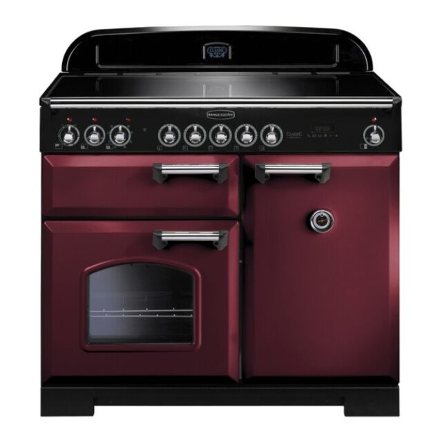 Rangemaster CDL100EICY/C Cranberry/Chrom 95940 CLASSIC DL 100 IND. CRANBERRY CHROME