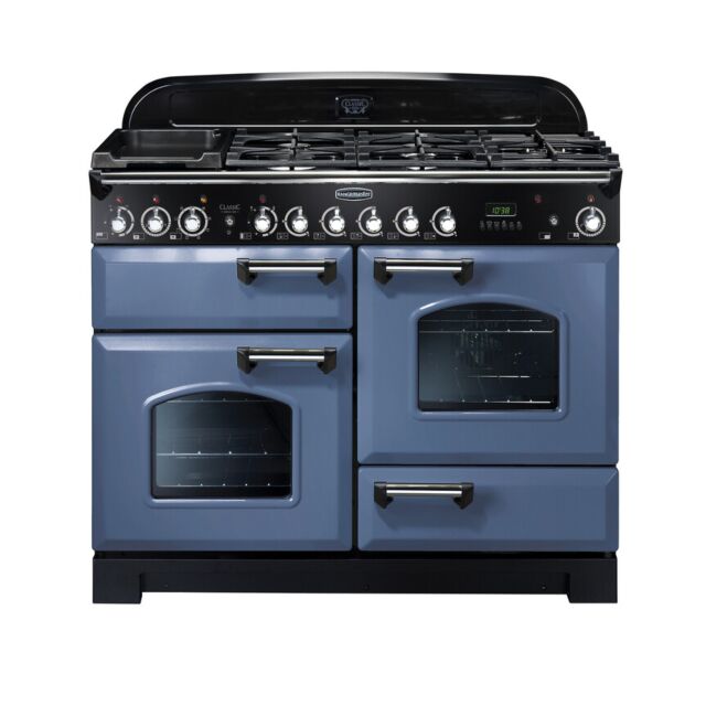 Rangemaster CDL110DFFSB/C Stone Blue 127240 CLASSIC DL 110 DF STONE BLUE CHROME