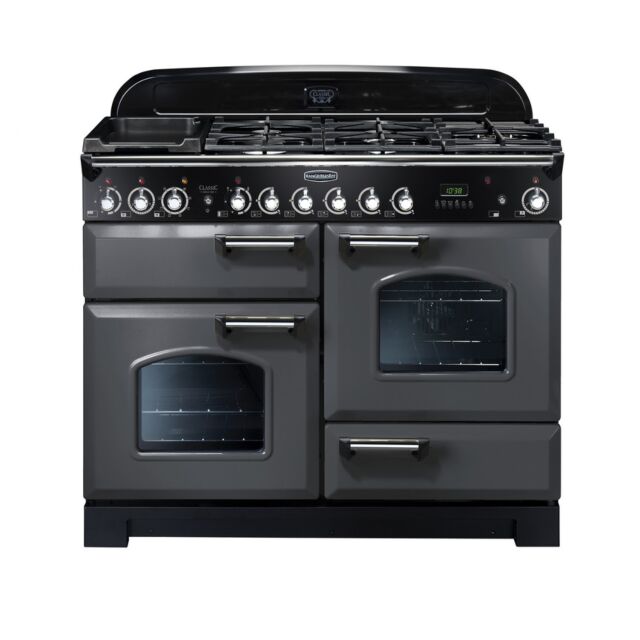 Rangemaster CDL110DFFSL/C Slate Classic Deluxe 110 Dual Fuel Cooker