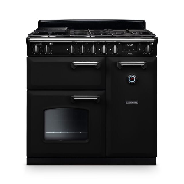 Rangemaster CL90DFPGBL/CM1 14150 CLASSIC 90 DF GLSS BLCK CM GB/IE