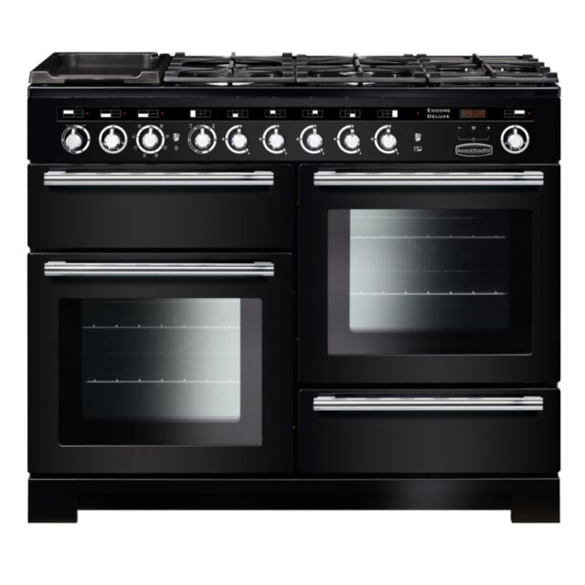 Rangemaster EDL110DFFBL/C Black 117260 ENCORE DL 110 DF BLACK CHROME TRIM