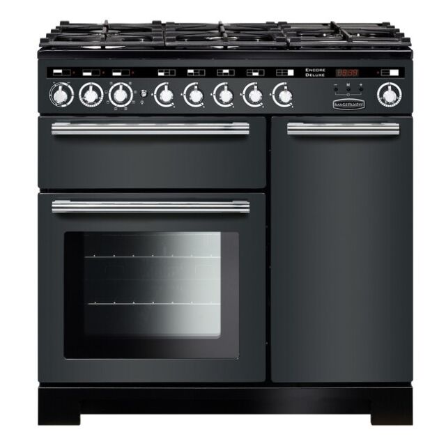 Rangemaster EDL90DFFSL/C 117190 ENCORE DL 90 DF SLATE CHROME TRIM