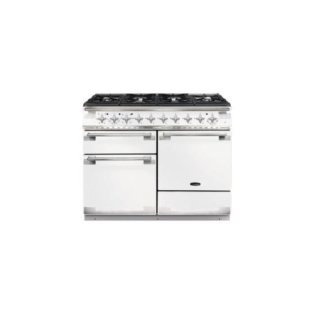 Rangemaster ELS110DFFWH/ White Elise 110 Dual Fuel Range Cooker