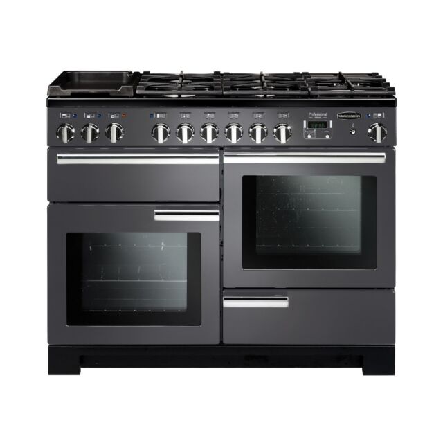 Rangemaster PDL110DFFSL/C_105890 Slate Professional Deluxe 110 Dual Fuel Range Cooker