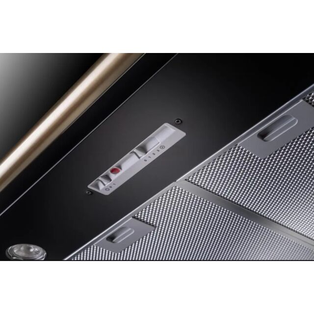Rangemaster RCLAHDC110BL/B 134330 110Cm Rm Classic Hood Black/ Brass Rail