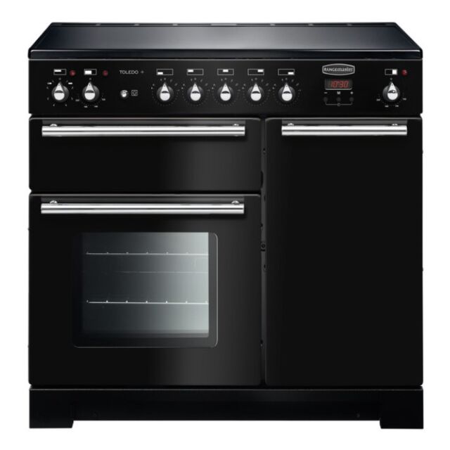 Rangemaster TOLP90EIGB/C Black Toledo Plus 90 Induction Range Cooker