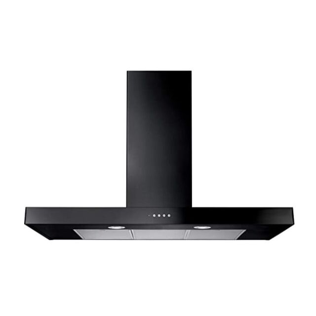 Rangemaster UNBHDS100BL/ Black 100Cm Flat Hood 