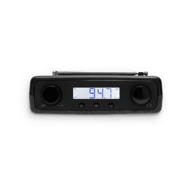 Roberts PLAYFMBK Black Portable Radio | FM