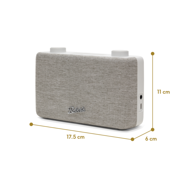 Roberts PLAYFMWH White Portable Radio | FM