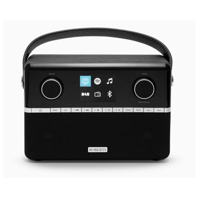 Roberts STREAM94I Black Portable Radio | DAB FM Internet Bluetooth