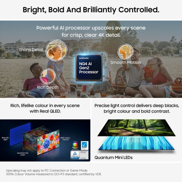 Samsung QE65QN80HAUXXU 65inch 4K Neo QLED Vision AI Smart TV