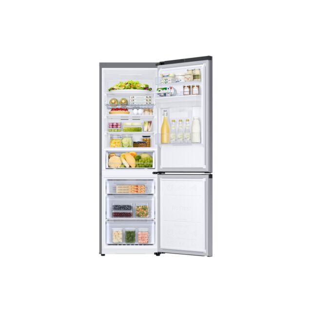 Samsung RB34C632ESA/EU H1853 W595 D658 Water Dispenser 65/35 Split Fridge Freezer - Silver
