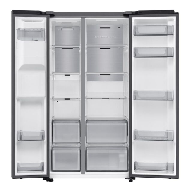 Samsung RS70F66KCTEU H1784 W912 D726 (Plumbed) Side By Side American Fridge Freezer - Silver