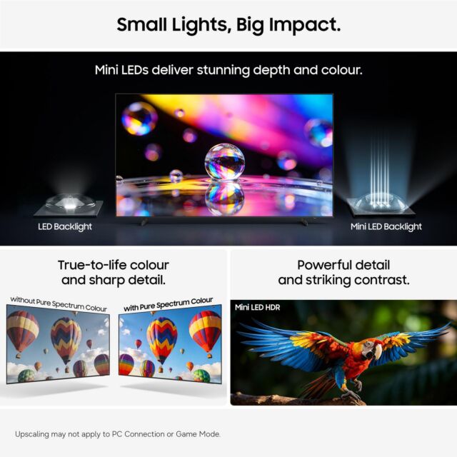 Samsung UE55M70HAKXXU 55inch 4K Mini LED Vision AI Smart TV