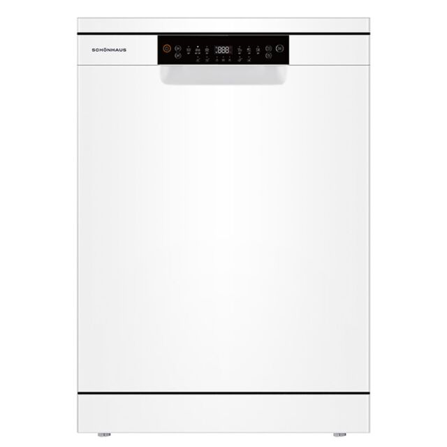 Schonhaus DWSF0115FSBW Freestanding Dishwasher - White - 15 Place Settings