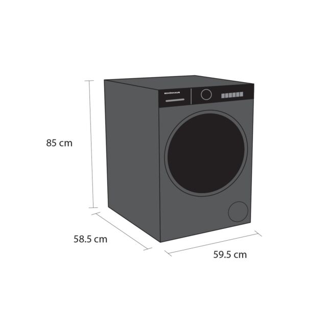 Schonhaus WMSF01914AG 9Kg 1400 Spin Freestanding Washing Machine - Graphite