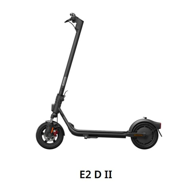 Segway KICKE2DII Black Kickscooter E2 D Il Electric Folding Scooter
