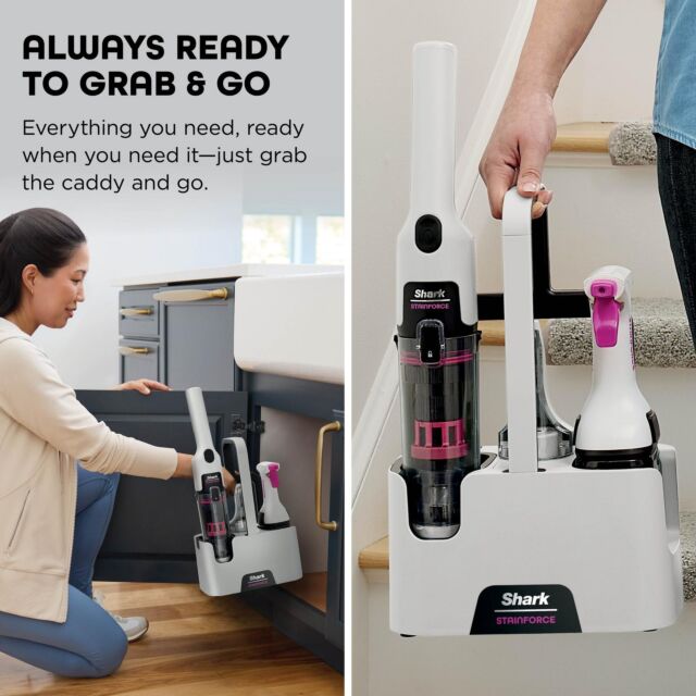 Shark HX100UKT Shark StainForce Cordless Stain-Destroying Spot Cleaner - White