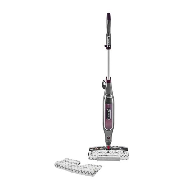 Shark S6003UK Klik n'Flip Automatic Steam Pocket Mop - Shark Steel Grey/Bordeaux