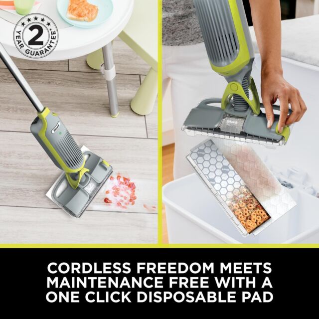Shark VM200UK Shark VacMop Cordless 2-in-1 Vacuum Mop with Targeted Spray - 9 Min 30 Sec Run Time -
