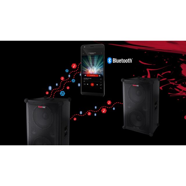 Sharp CP-LS200 Black Wireless Portable Speaker , 200W RMS