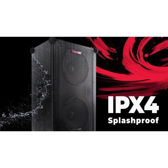 Sharp CP-LS200 Black Wireless Portable Speaker , 200W RMS