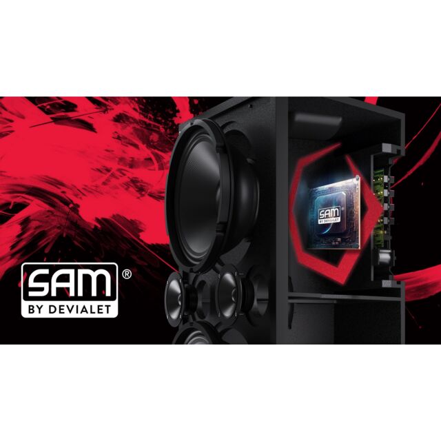 Sharp CP-LS200 Black Wireless Portable Speaker , 200W RMS