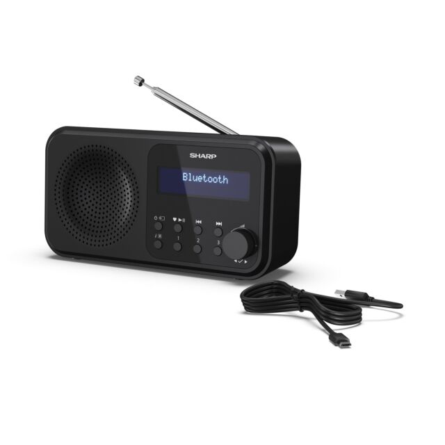 Sharp DR-P420 BK DR-P420(BK) Wireless DAB Radio - Black