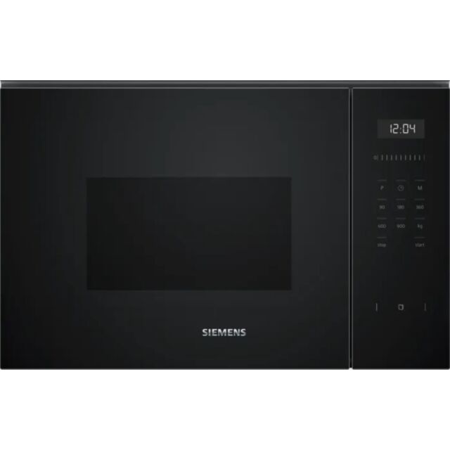 Siemens BF555LMB1B Black Up to 900W, 25 litres, 5 power levels, electronic control, left hinged door