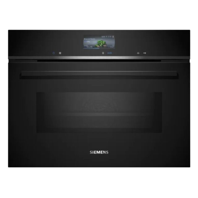 Siemens CM776G1B1B Black with stee Multifunction, 19 individual and MW combination functions, TFT to
