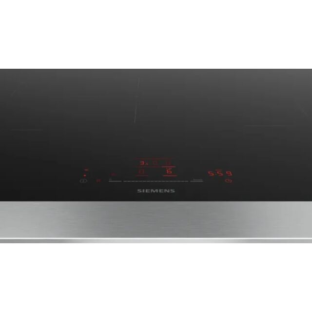 Siemens EH801HVB1E Flush Black gla 80 cm, 5 zone, touchSlider control, Home Connect, Favourite Butto