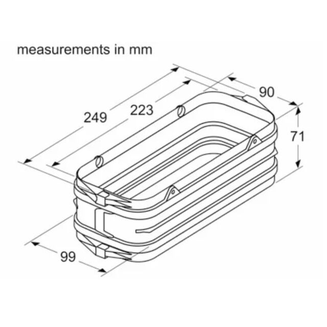 Siemens HZ9VDSS1 Connection piece for use between straight channel ducting components and bends. Duc