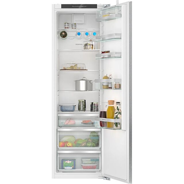 Siemens KI81RADD0G 177X55.8 Built In Fridge, Hyperfresh Plus, Bottle Rack, Led Light, 7 Glass Shelve