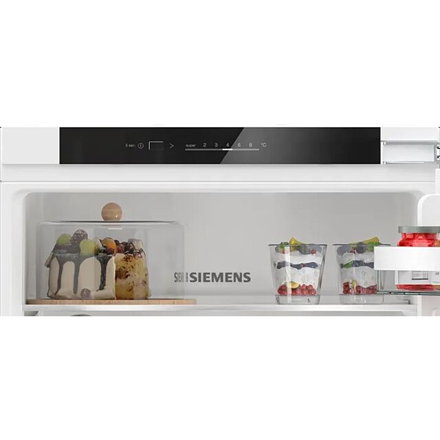 Siemens KI86VVFE0G 1772H 541W 548D Low Frost Bottom Freezer, Fresh Box, Glass Shelves, Fixed Hinge, 