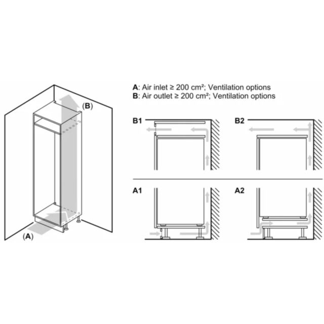 Siemens KI87VVFE0G 1772H 541W 548D Low Frost Bottom Freezer, Fresh Box, Fixed Hinge, 70/30 Split