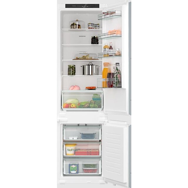 Siemens KI96NNSE0 1935H 541W 548D Xl Nofrost Bottom Freezer, Led Light, Hyperfresh Drawer, 5 Glass S