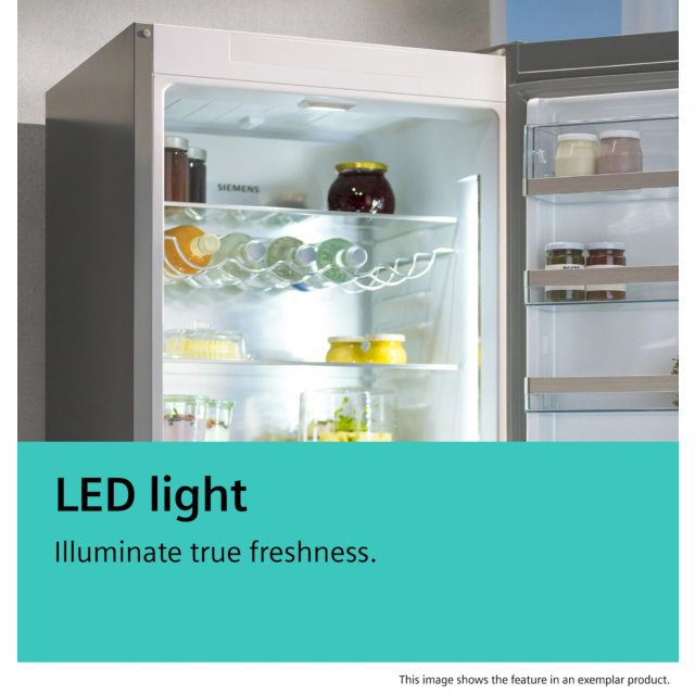 Siemens KI96NVFD0G Iq300 Built-In Fridge-Freezer With Freezer At Bottom 193.5 X 55.8 Cm Flat Hinge