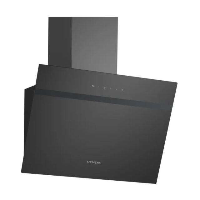 Siemens LC65KDK60B 60cm, Angled Chimney Hood, Touch Control, LED Lights. Standard Recirculation Kit: