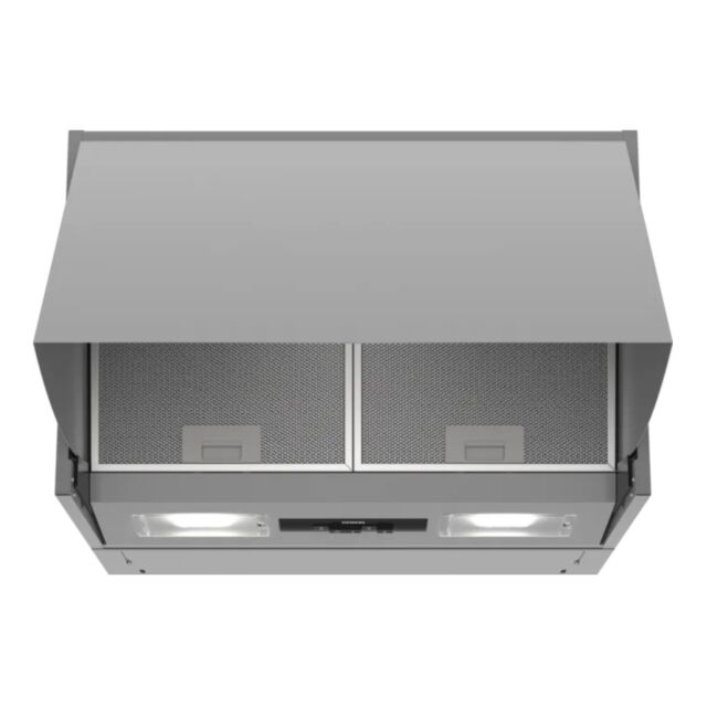 Siemens LE66MAC00B Metallic silver 60cm, 3 speeds, LED lights, high extraction rate. Optional Standa
