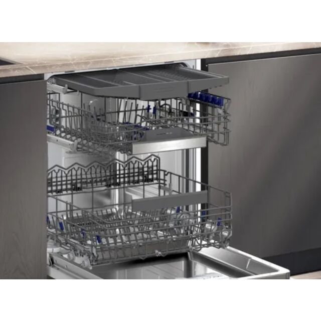 Siemens SN95EX12CG Black touch con autoOpen Dry, 8 programmes, flexComfort baskets, varioDrawer, Blu