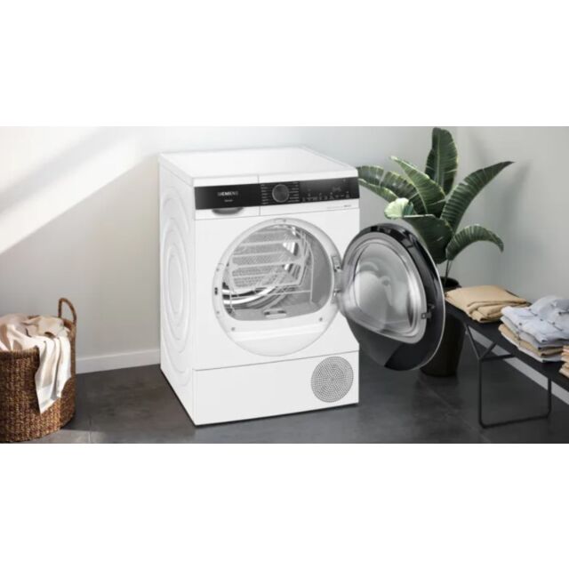 Siemens WQ45G200GB White 9kg, Heat Pump dryer, selfCleaning condenser, LED display, Time delay / Tim