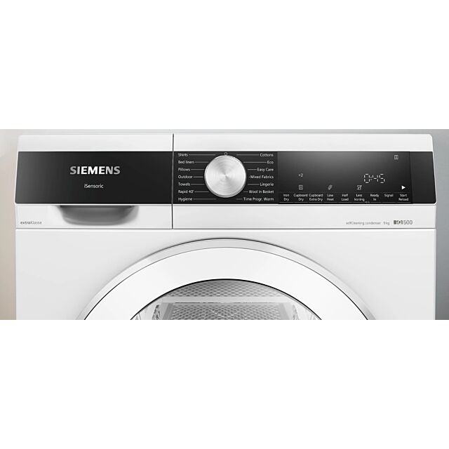 Siemens WQ45G202GB White 9kg Heat Pump Tumble Dryer - White