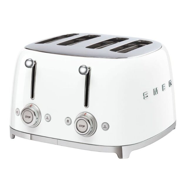 Smeg TSF03WHUK White 4 Slice Toaster