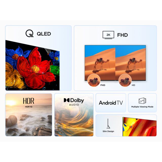 TCL 40V5C-UK 40inch QLED FHD HDR Android TV
