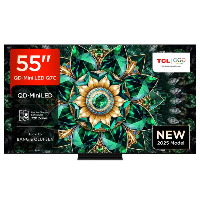 TCL 55Q7C-UK 55inch 4K QD-Mini LED UHD Smart Google TV