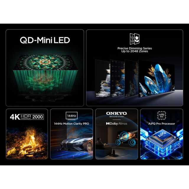 TCL 55Q7C-UK 55inch 4K QD-Mini LED UHD Smart Google TV