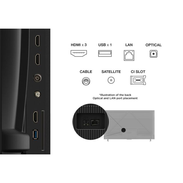 TCL 65V6C-UK 65inch 4K Direct LED HDR Google TV