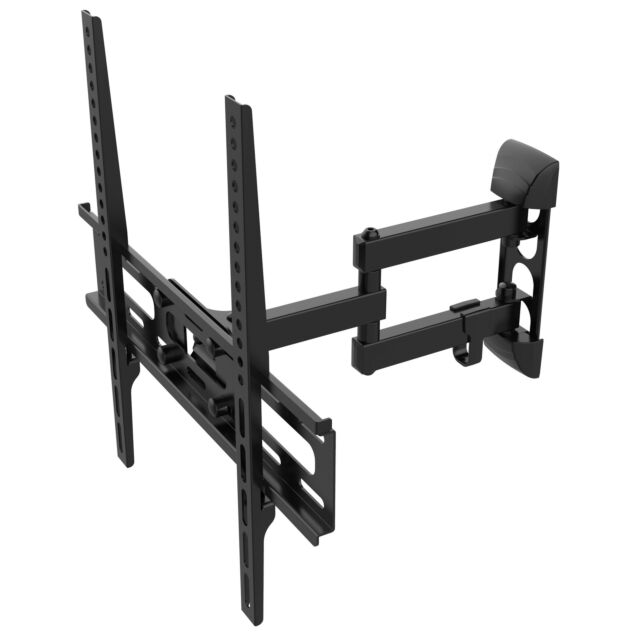 TTAP TTD404DA2 Black Double Arm, Tilt 12°, Swivels 45°, Extends 368mm, Wgt 25Kg, Up to 55inch