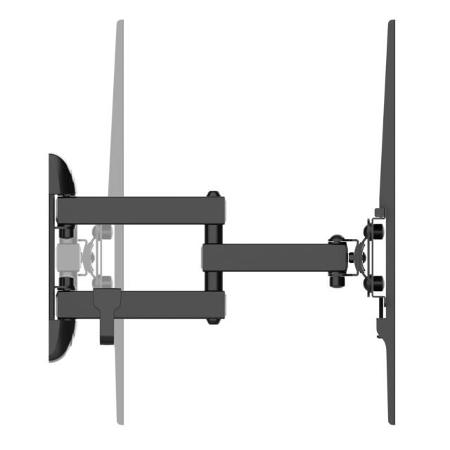 TTAP TTD404DA2 Black Double Arm, Tilt 12°, Swivels 45°, Extends 368mm, Wgt 25Kg, Up to 55inch